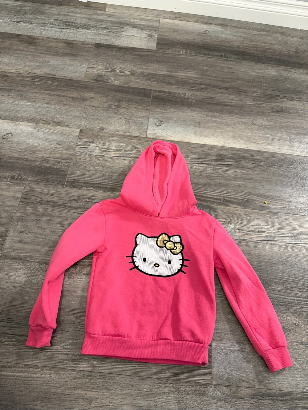 Hello Kitty Pink Hooded Kids Sweatshirt